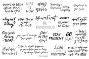 21 Mindfulness Lettering Quotes, an Object Graphic by Frayart (Thumbnail 9 of 9)