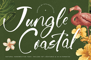 Jungle Coastal Natural Handwritten