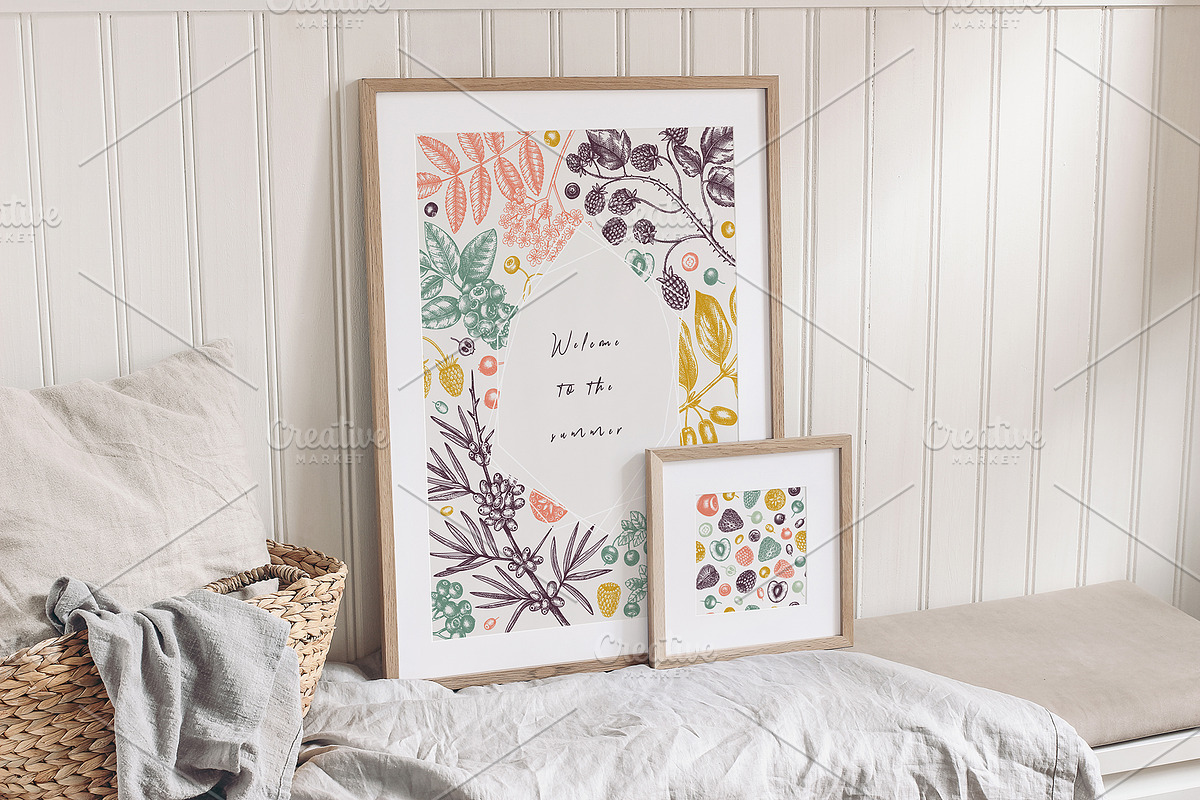 Berry Sketches. Berries Design Set, a Food Illustration by Yevheniia (Photo 4 of 8)