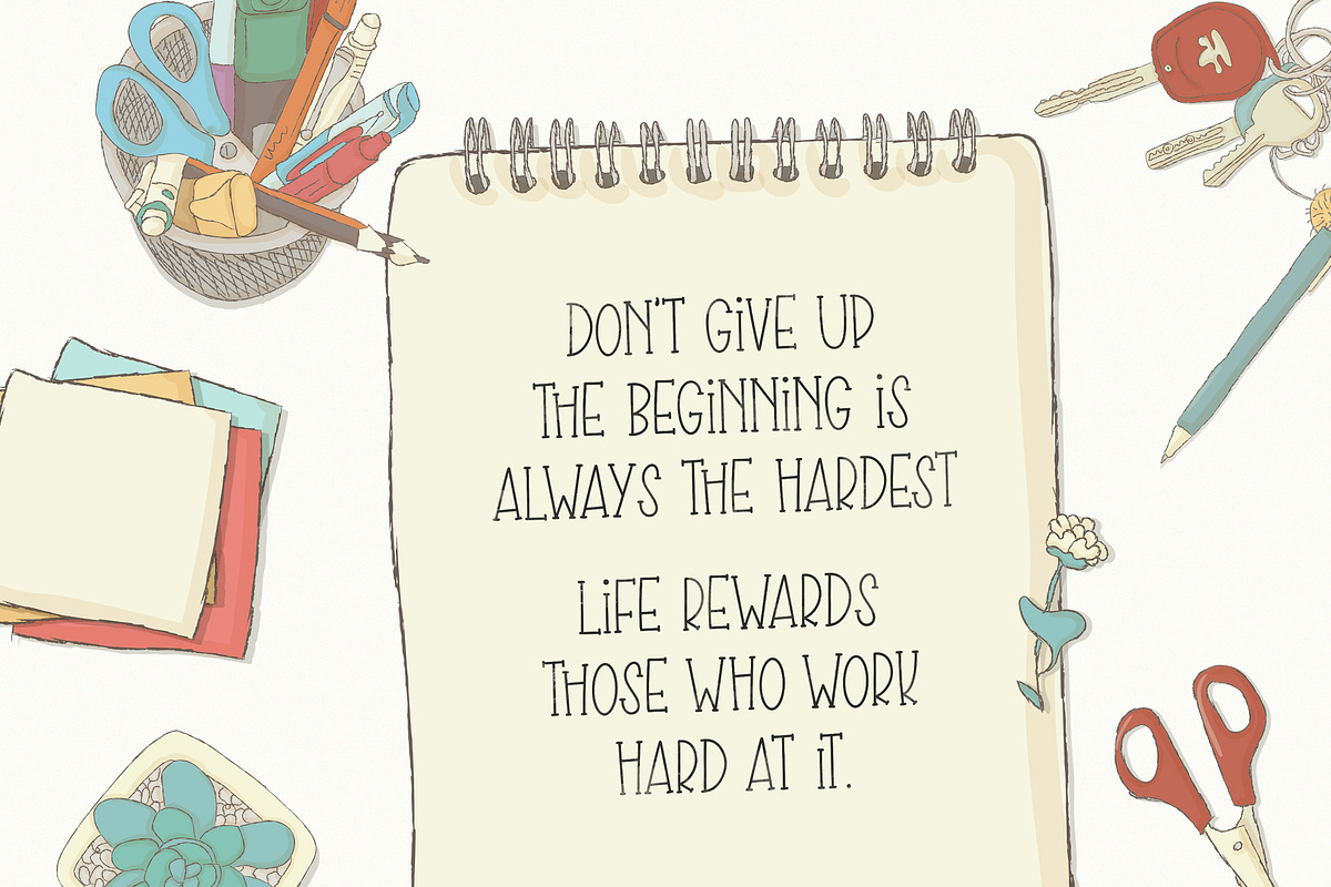 Overthinking Font, a Serif Font by Lollipop Hand Drawn (Photo 2 of 7)