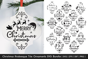 Arabesque Tile Ornaments SVG Bundle
