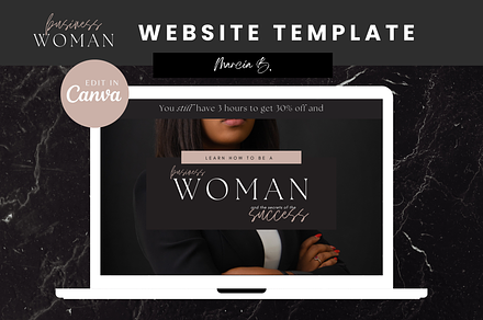 Business Woman Sales Page website, an App Template by Marcia B