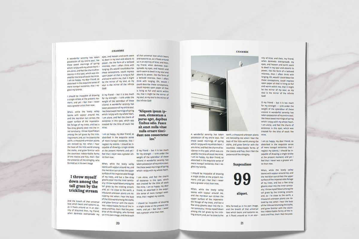 Chambre magazine template, a Magazine Template by Unsited (Photo 2 of 10)