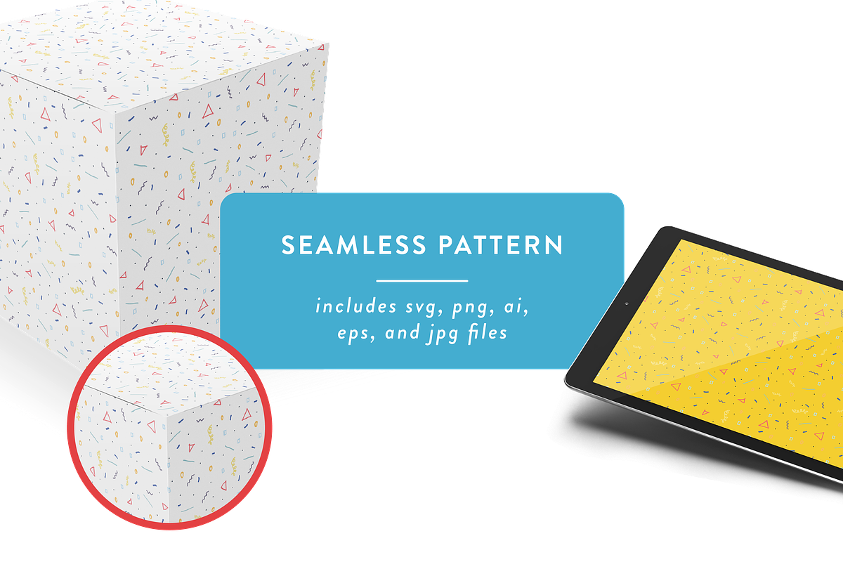 Confetti Pattern Set, a Pattern Graphic by annakatecreates (Photo 2 of 5)