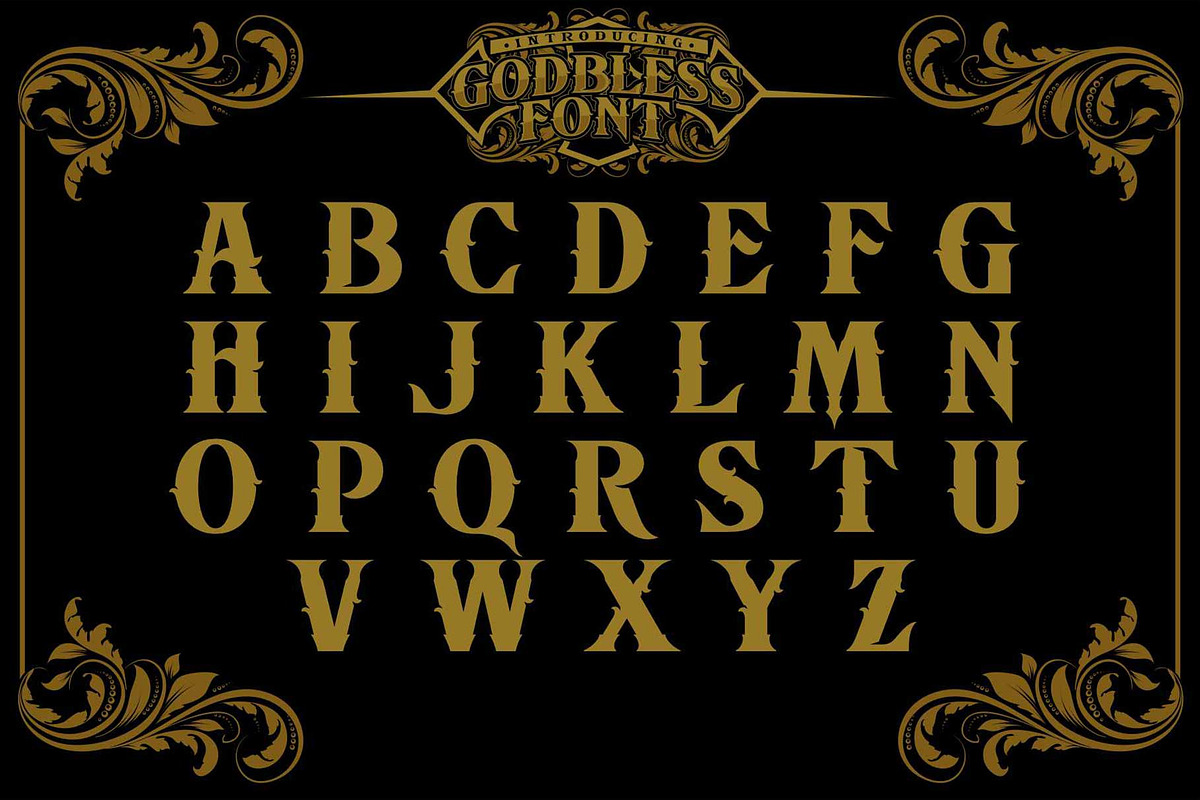 GODBLESS FONT preview 3