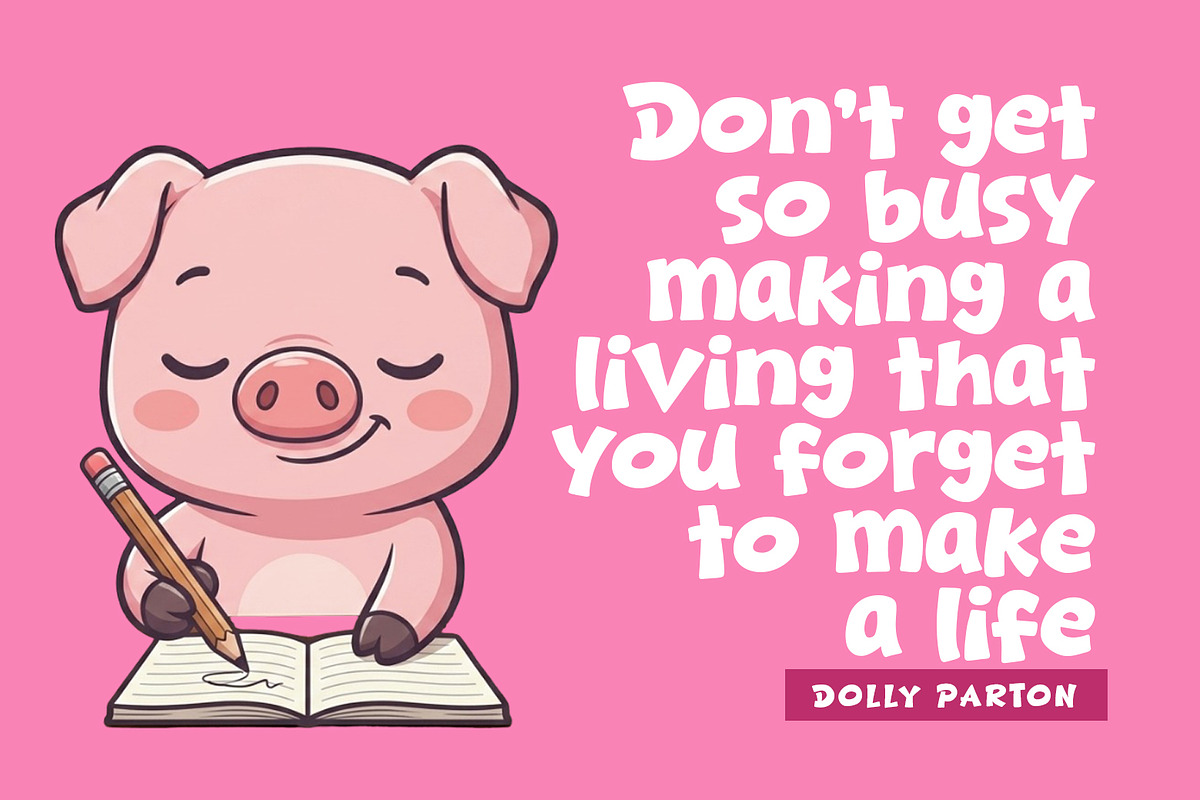 Porky Bold - Cozy & Display Font, a Sans Serif Font by khurasan (Photo 3 of 6)