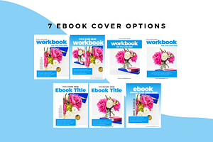 Blue Chic Workbook Canva Template