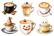 Halloween Coffee Latte Clipart, an Illustration by Dream Creation (Thumbnail 2 of 7)