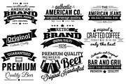 300++ Retro Labels and Badges Bundle, a Branding & Logo Template by Arys Design (Thumbnail 4 of 12)