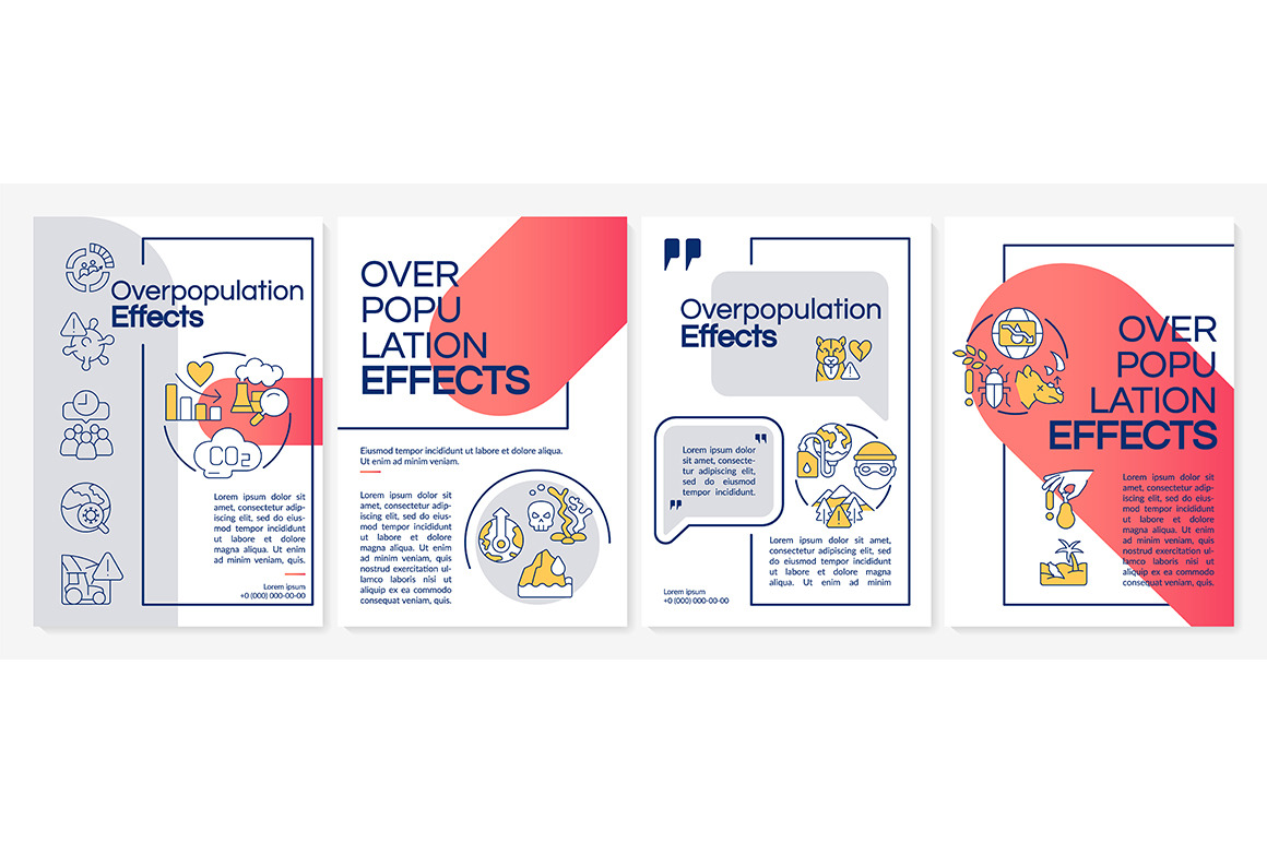 Overpopulation effects brochure, a Brochure Template by IMG Visuals