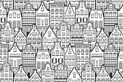 Seamless pattern of Holland houses, a Pattern Graphic by Primula`s shop (Thumbnail 3 of 3)