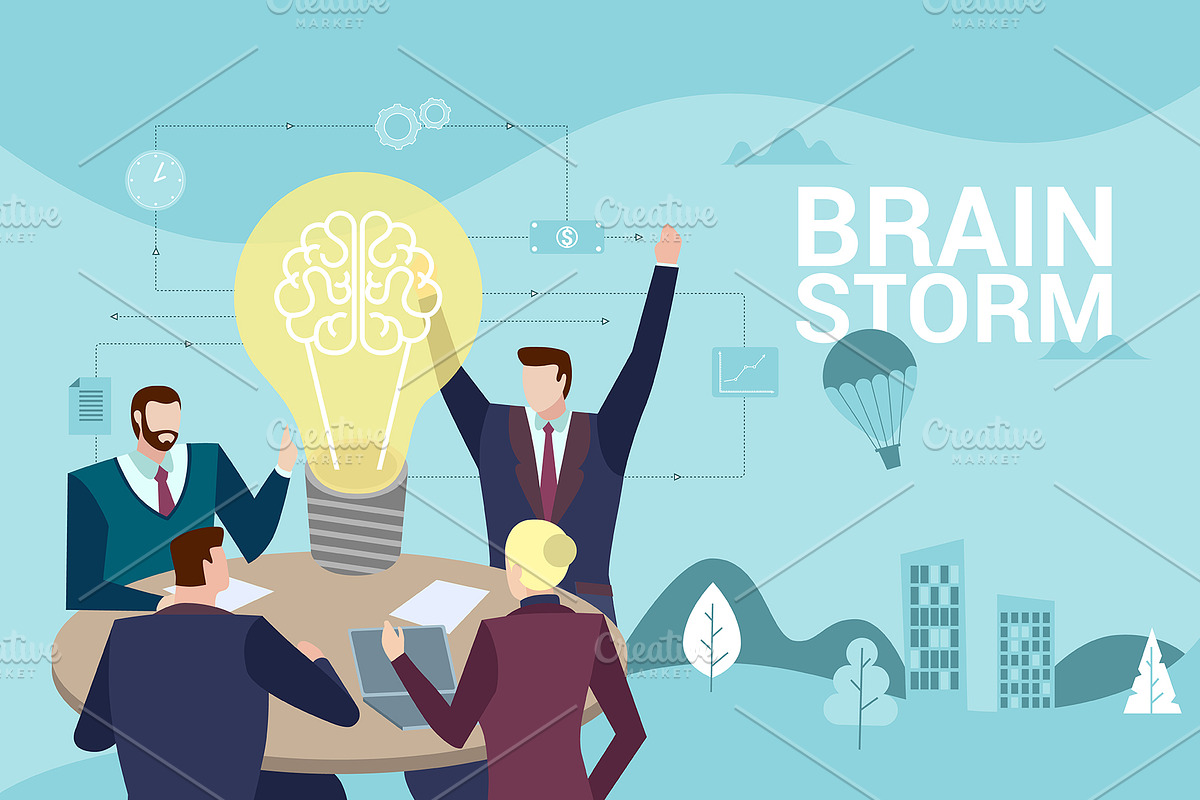 Work team generic new idea., a Person Illustration by Infinity Creativity