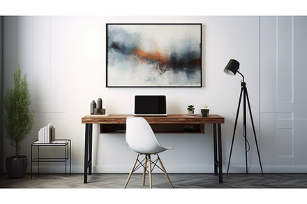 A minimalist home office photo, an Architecture Photo by Aimagenarium@gmail.com