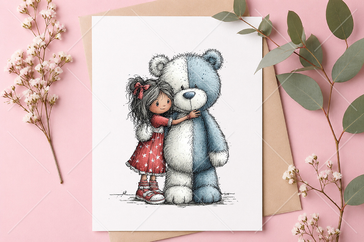 Whimsical 4th of July Girl Clipart, a Seasonal Illustration by Canvas Craft (Photo 10 of 10)