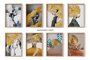 Modern golden female print poster, a Decorative Illustration by Muzi pear studio (Thumbnail 4 of 10)