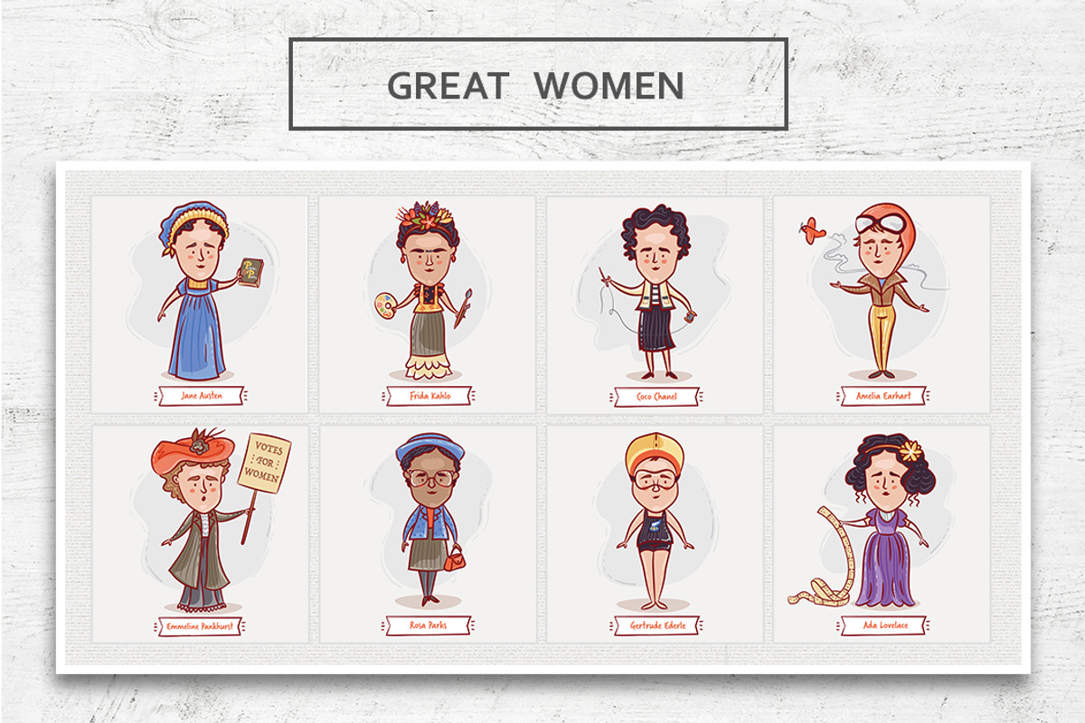 Great Women In History, an Education Illustration by Yeticrab (Photo 1 of 4)