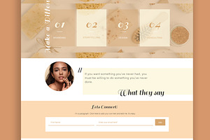 Amber Wix Website Template