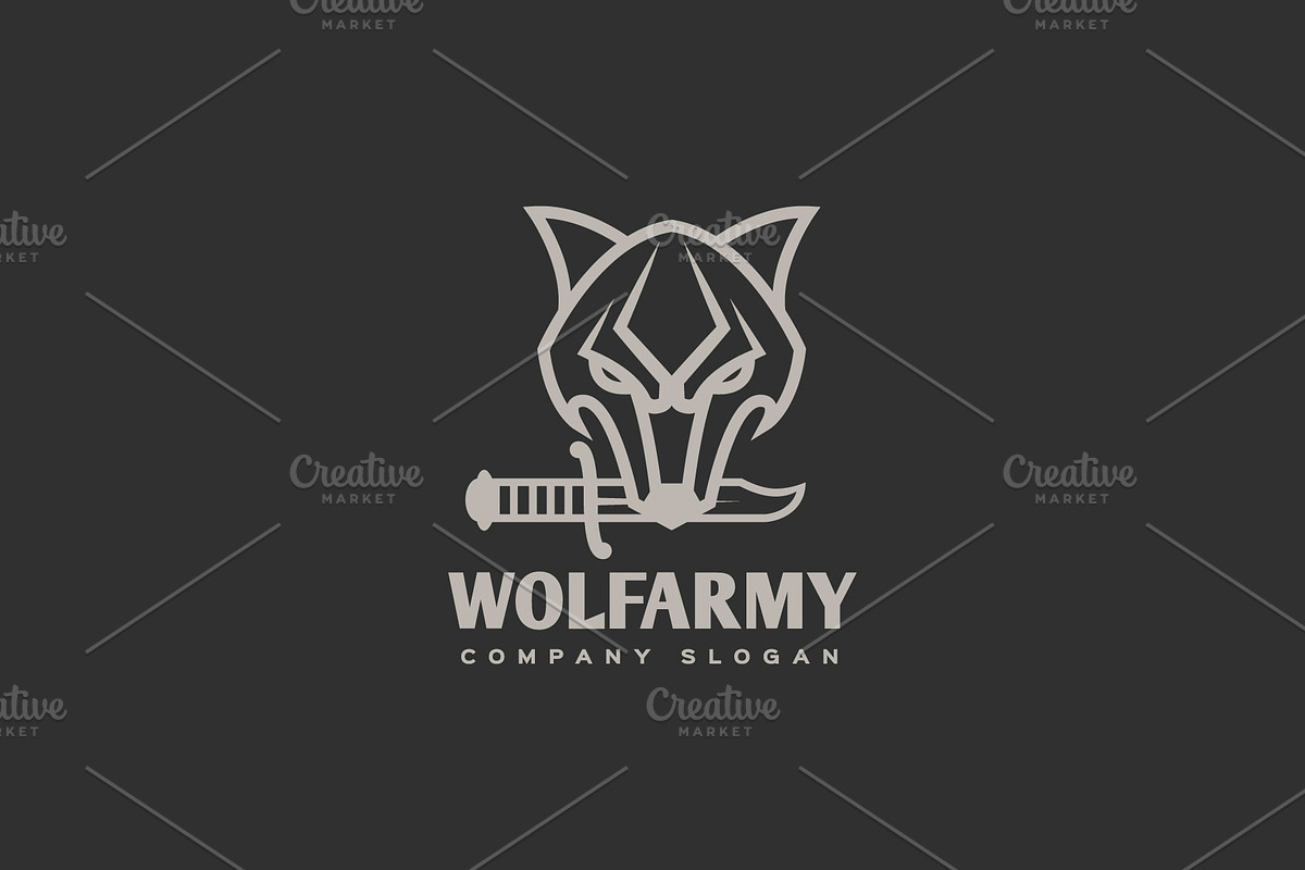 Wolf Army Logo, a Branding & Logo Template by ashenterprise (Photo 2 of 2)
