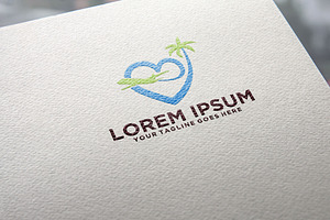 Love Travelling Holiday logo idea, a Branding & Logo Template by REDVY CREATIVE