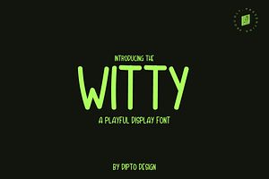 Witty-A Playful Font
