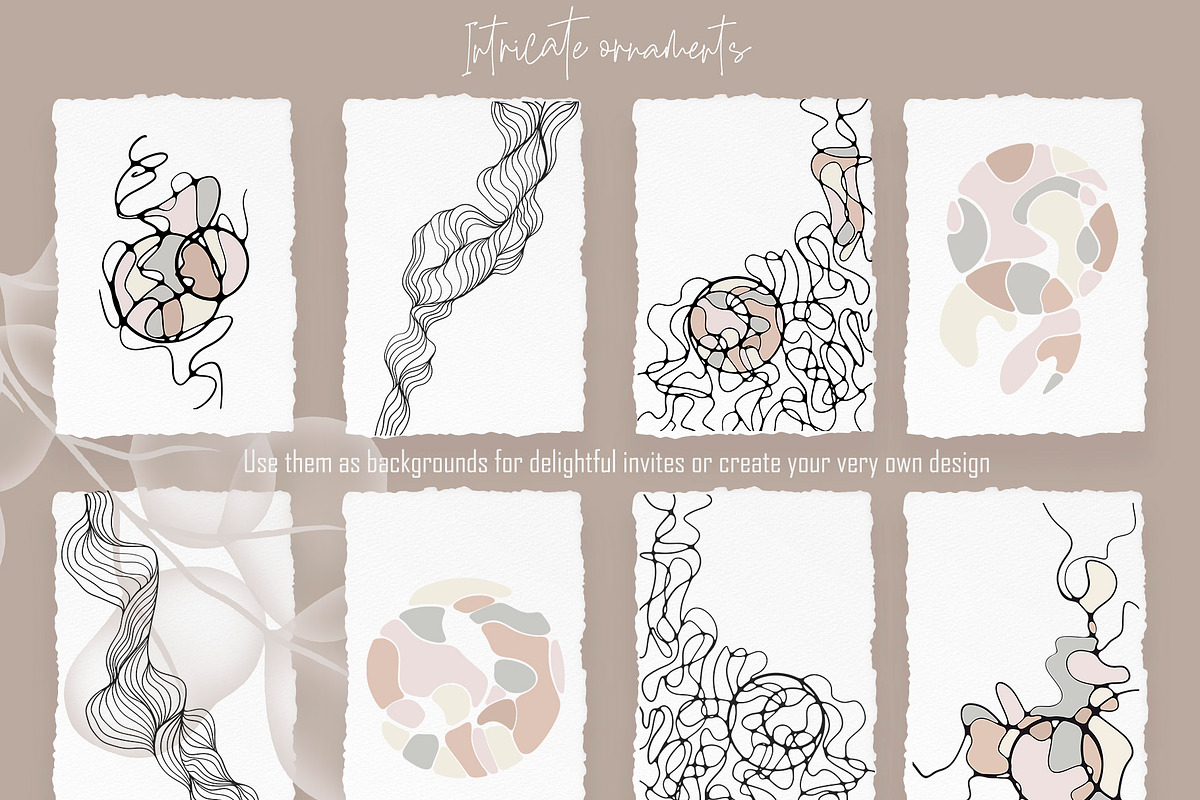 TRANSPARENT FLORA abstract BUNDLE, a Texture Illustration by ArtOLB (Photo 12 of 14)