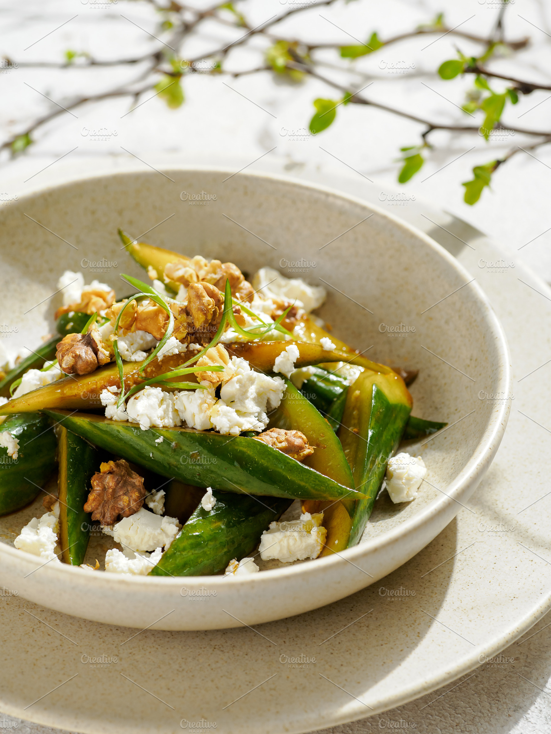 Spicy Salad with Goat Cheese, a Food & Drink Photo by Fascinadora