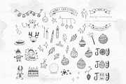 Doodle Christmas Svg png lineart 128, an Illustration by Drawberx (Thumbnail 8 of 11)