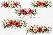 Poinsettia Clipart Bundle, a Seasonal Illustration by GalaDesign03 (Thumbnail 7 of 9)