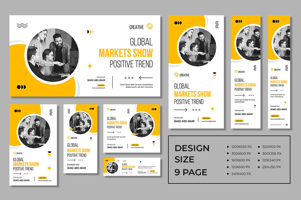 Business Web Banner Template, an UI Kit Template by CreativeShaper (Photo 1 of 4)