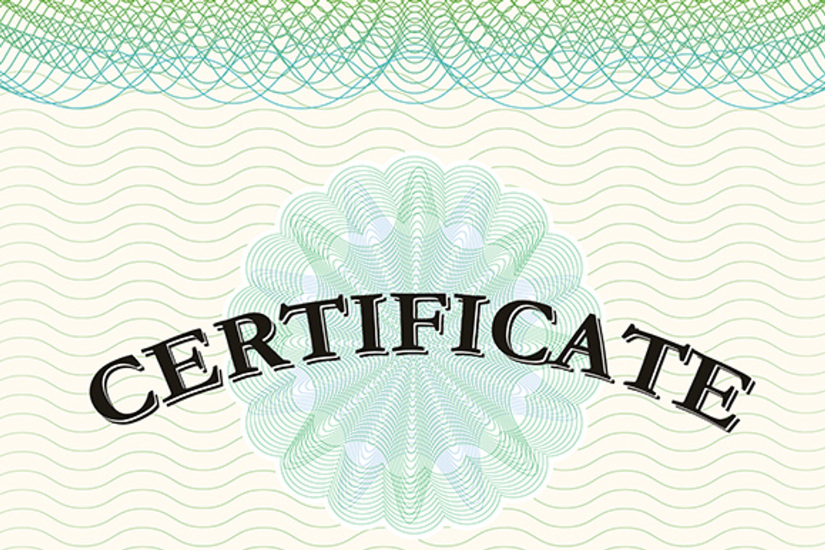 Certificate with green ornament, a Flyer Template by AK Design (Photo 4 of 4)