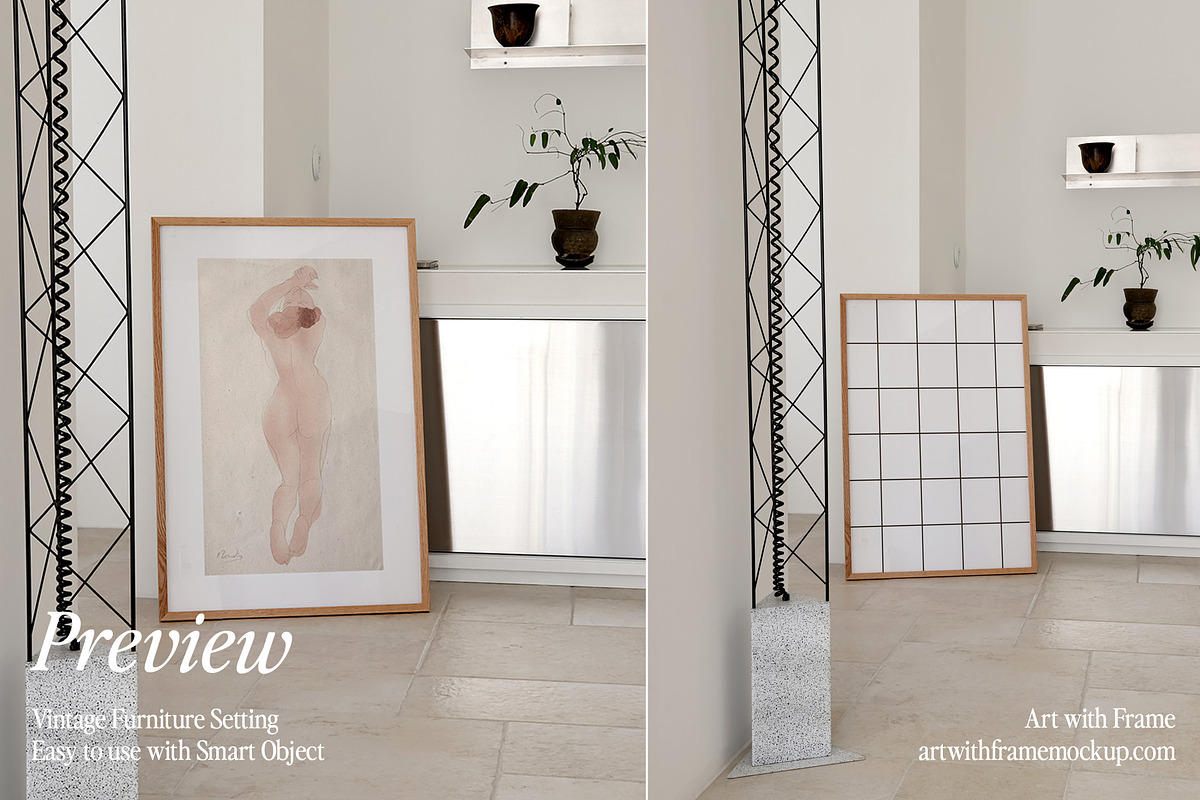 Modern Kitchen Interior Frame Mockup, a Product Mockup by ArtwithFrame (Photo 3 of 16)