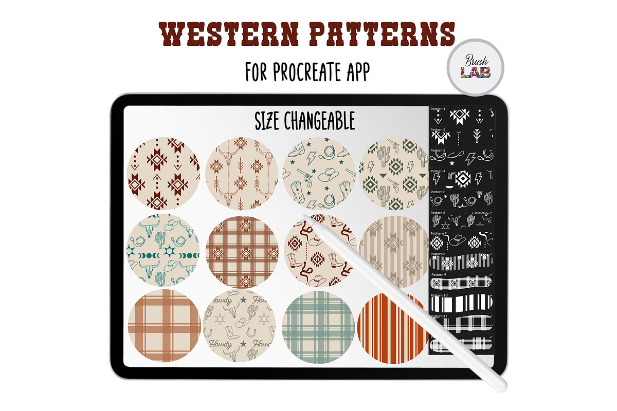 Western Procreate Brushes and Stamps, a Brushes & More by Brush Lab (Photo 6 of 8)
