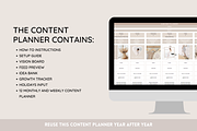 Social Media Planner Google Sheets, a Social Media Template by SunshineStudioBoutique (Thumbnail 2 of 9)