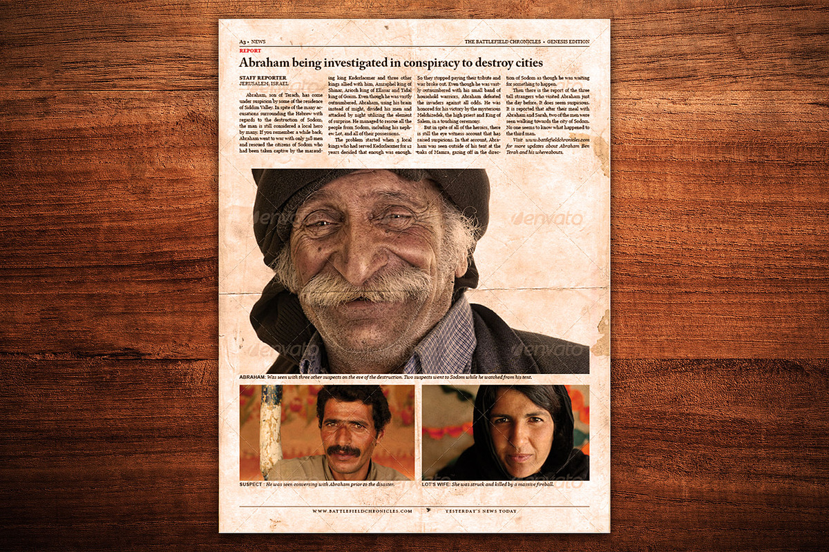 Newspaper Template for InDesign, a Magazine Template by Newspaper Templates (Photo 3 of 12)
