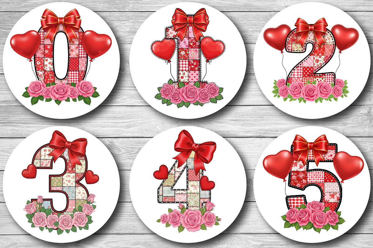 Valentine Patchwork Ornament Alphabe, a Graphic by CraftArtStudio (Photo 6 of 6)