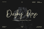 Dusky Rose Handwritten Font, a Handwritten Font by Heinzel Std (Thumbnail 1 of 12)