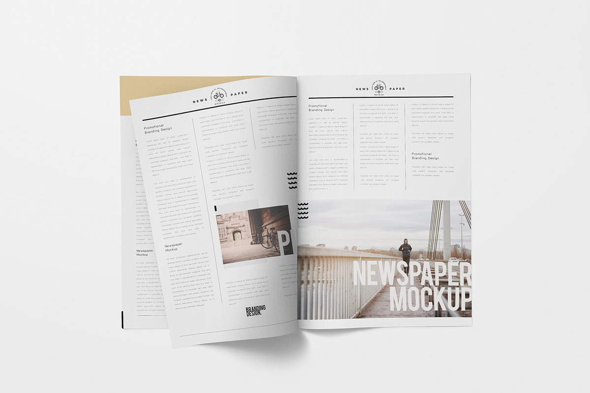 Tabloid Newspaper Mockups, an Advertising Mockup by GfxFoundry (Photo 5 of 7)