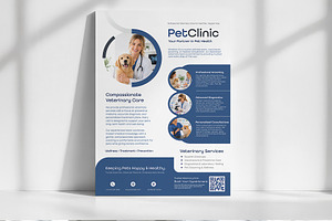 Veterinary Clinic Poster Template, a Poster Template by WheelieMonkey
