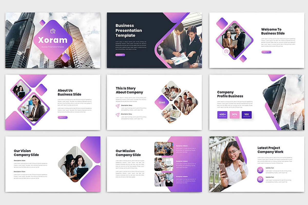 Xoram Presentation Template, a Presentation Template by TypeMakers (Photo 5 of 5)