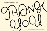 Synthesia Experimental Quirky Font, a Sans Serif Font by Letterhend Studio (Thumbnail 8 of 8)
