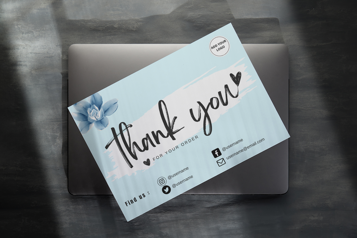 Thankyou Card Canva Template, a Card Template by DesignTreasureID (Photo 2 of 4)