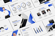 Minimalist Blue PowerPoint Template, a Presentation Template by SKY CREATION (Thumbnail 1 of 6)