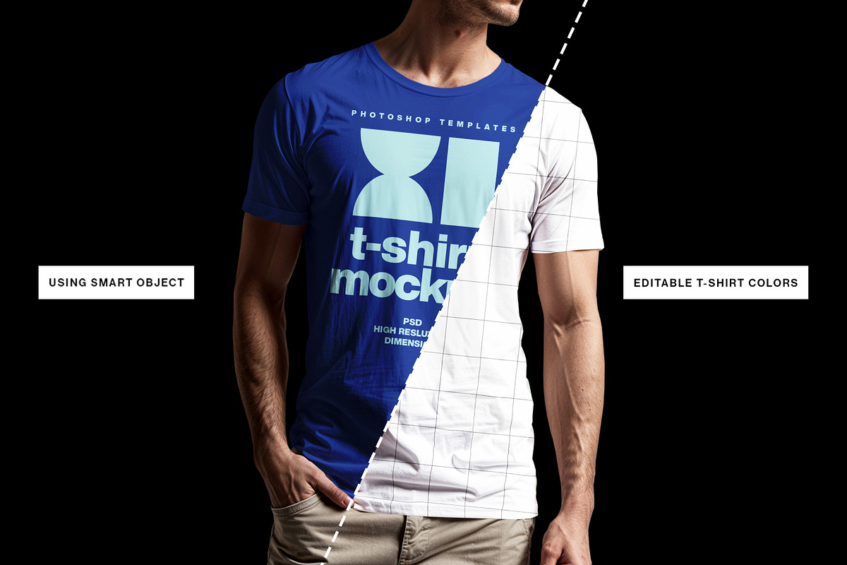 Men T-Shirt Mockup, a Shirt Mockup by sagesmask.com (Photo 5 of 5)