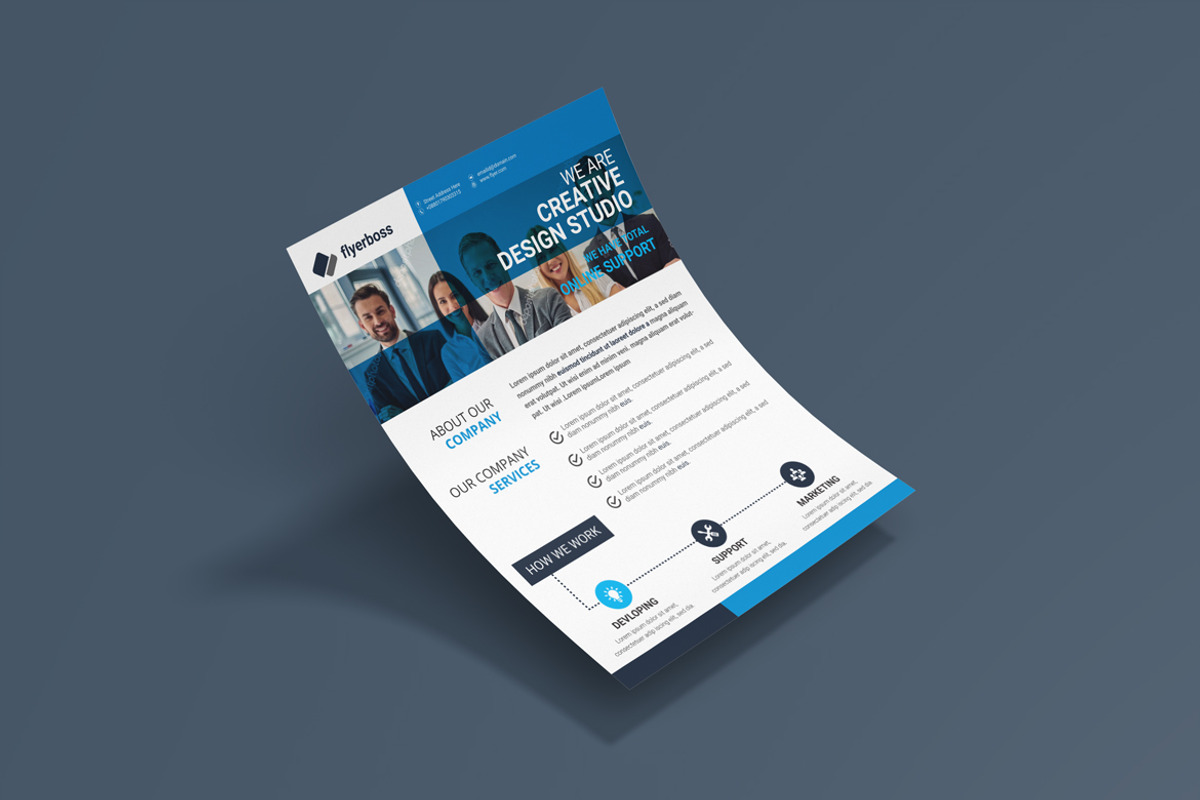 Modern Business Flyer Design, a Flyer Template by BrandlyTemplate