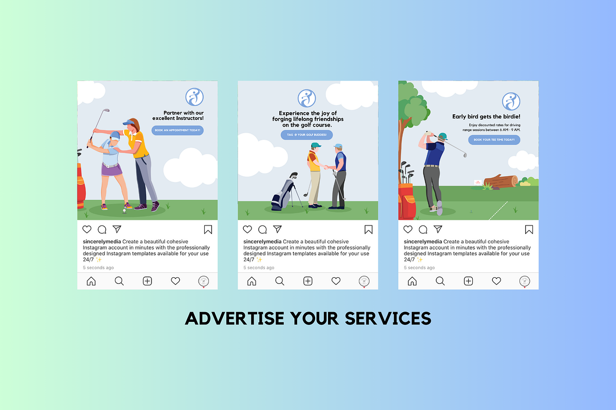 7 Golf Social Media, a Social Media Template by Sincerely Media (Photo 4 of 7)