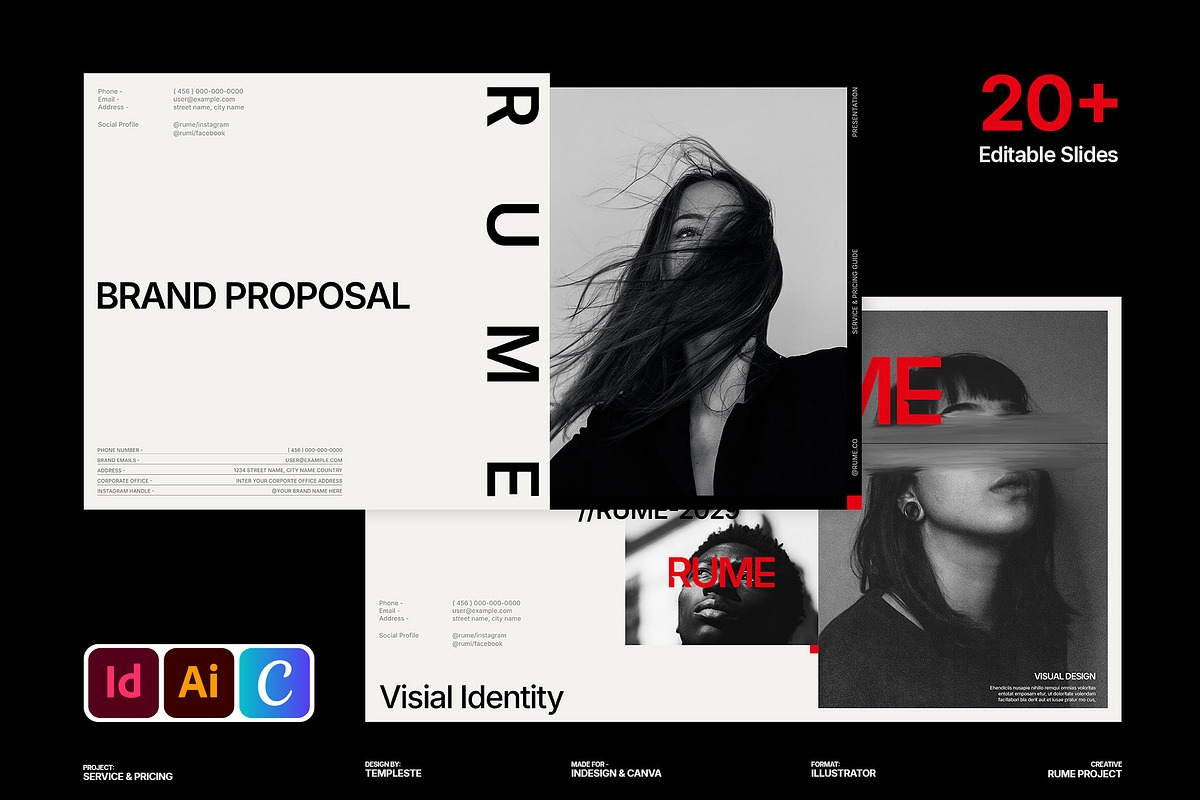 RUME – Brand Proposal, a Presentation Template by Templeste (Photo 1 of 7)