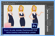 Business Woman | Vector Bundle, a Person Illustration by Lauren Lesley Studio (Thumbnail 5 of 6)