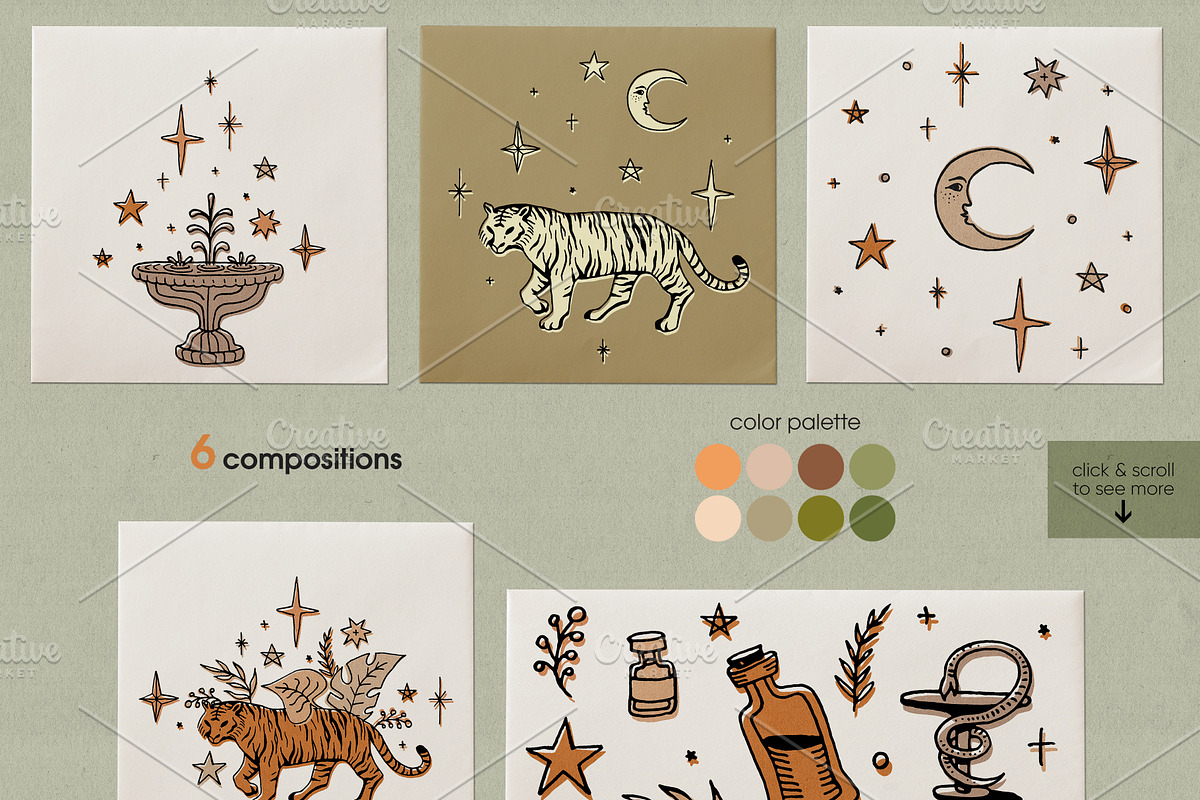 Antique dust illustrations kit, an Animal Illustration by Anastasia Koba (Photo 9 of 16)