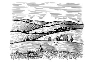 Farmer and His Cow