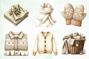Neutral Christmas Laundry Clipart, an Illustration by Creative Art (Thumbnail 4 of 6)